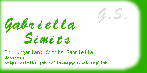 gabriella simits business card